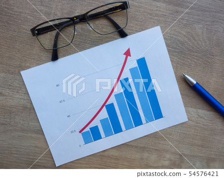 Business image · graph · glasses Business image · graph · glasses 54576421