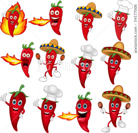 red chii pepper christmas clipart