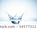 Water surface underwater cross section 54577312