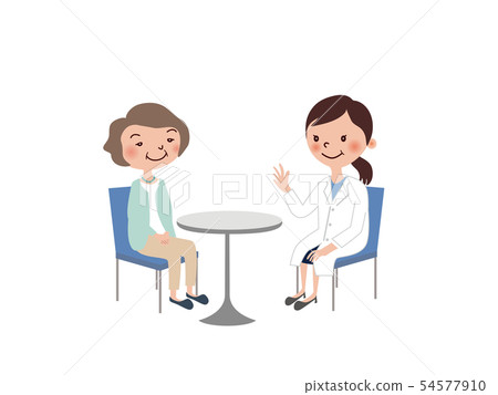 Counseling Middle-aged women Wrinkle removal Counseling Middle-aged women Wrinkle removal 54577910