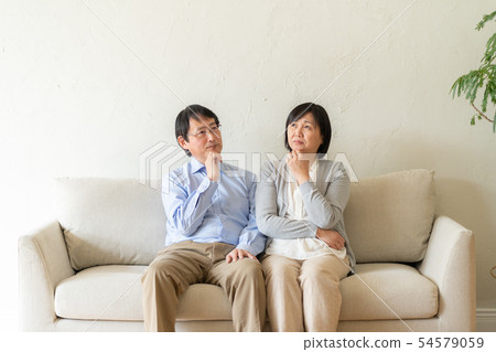 Middle senior couple Middle senior couple 54579059