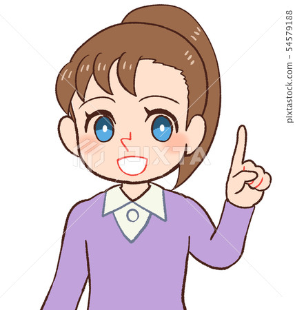 Kid pointing 54579188