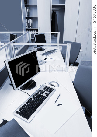 computers in a modern office computers in a modern office 54579330