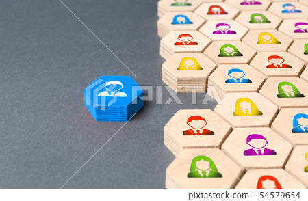 An employee is preparing to join a business team 54579654