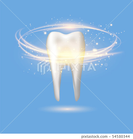Healthy Human Tooth Logo. Dental Care Concept for Dentistry Clinic or Dentist Medical Center 54580344