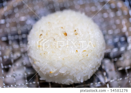 烤飯糰，飯糰，烤飯糰_bbq，燒烤，燒烤，七個輪子，木炭，便當木炭 54581276
