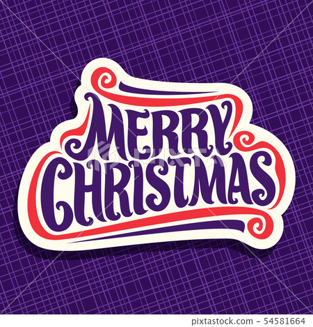 Vector poster for Christmas Vector poster for Christmas 54581664