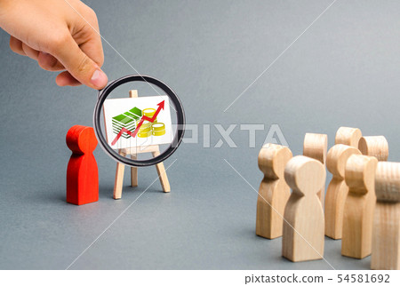 persons presentation to a crowd of people persons presentation to a crowd of people 54581692