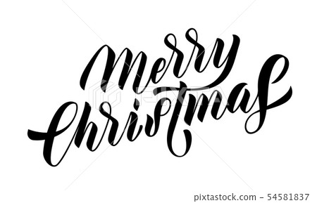 Merry Christmas calligraphy lettering or Xmas 54581837