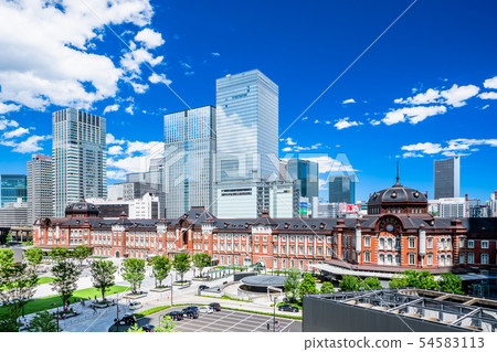 東京站丸之內口站前視圖 54583113