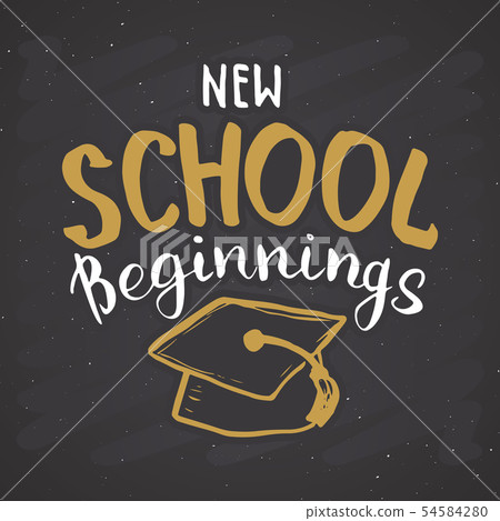 Back to School Calligraphic Lettering. Calligraphy Back to School Calligraphic Lettering. Calligraphy 54584280