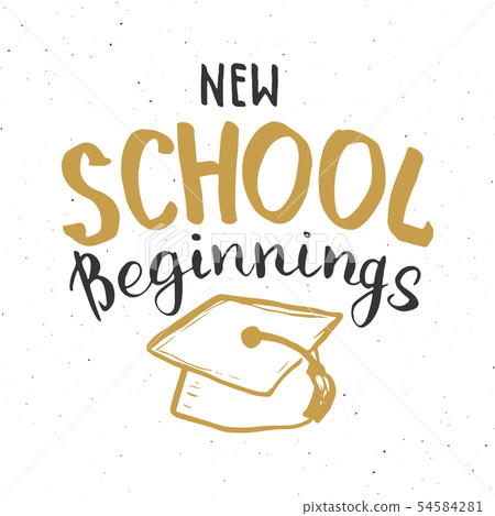 Back to School Calligraphic Lettering. Calligraphy Back to School Calligraphic Lettering. Calligraphy 54584281
