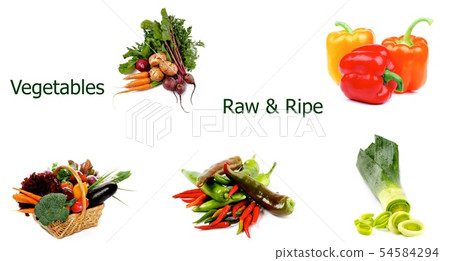 Raw and Ripe Vegetables Collection Raw and Ripe Vegetables Collection 54584294