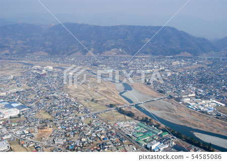 Mt. Matsuda and Sakawa from the sky 54585086