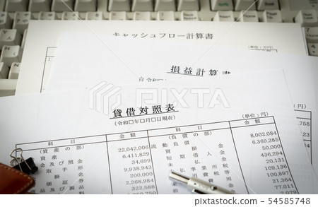 Balance sheet Income statement Cash flow statement Balance report Financial statement Business 54585748