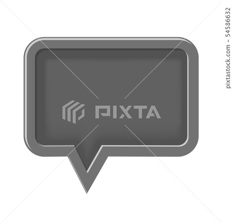 empty 3D icon speech bubble - Stock Illustration [54586632] - PIXTA