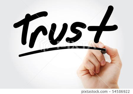 Trust text with marker 54586922