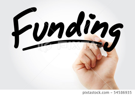 Funding text with red marker Funding text with red marker 54586935