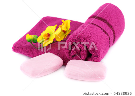Towel and soaps Towel and soaps 54588926