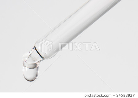 Pipette drop Water to white background Pipette drop Water to white background 54588927