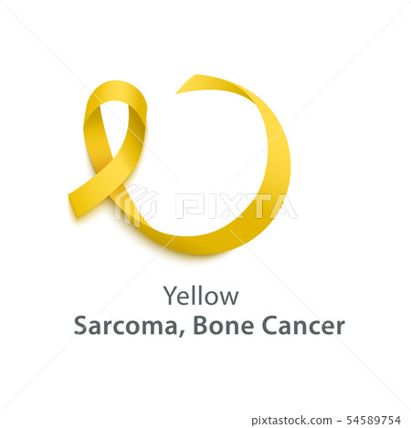 Yellow ribbon for sarcoma bone cancer awareness day Yellow ribbon for sarcoma bone cancer awareness day 54589754