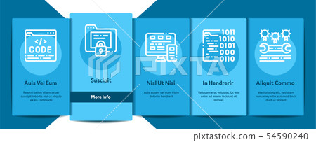 Coding System Vector Onboarding - Stock Illustration [54590240] - PIXTA