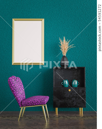 Armchair and dresser 3D rendering Armchair and dresser 3D rendering 54591272
