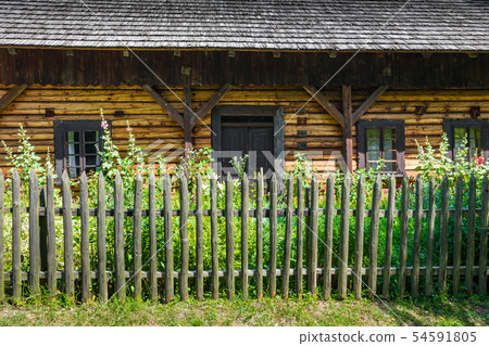Wooden cottage in heritage park. Upper Silesian 54591805
