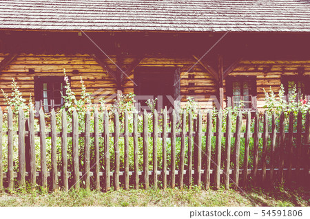 Wooden cottage in heritage park. Upper Silesian 54591806