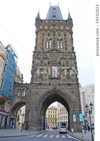 Powder tower in Prague, Czech Republic 54592833