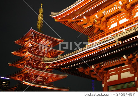 淺草寺在晚上 淺草寺在晚上 54594497