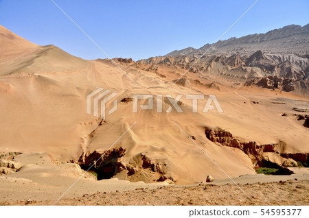 The rocky mountain upstream of the Xinjiang Ditch, Xinjiang Uygur Autonomous Region, China The rocky mountain upstream of the Xinjiang Ditch, Xinjiang Uygur Autonomous Region, China 54595377