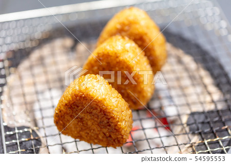 烤飯糰，飯糰，烤飯糰_bbq，燒烤，燒烤，七個輪子，木炭，便當木炭 54595553