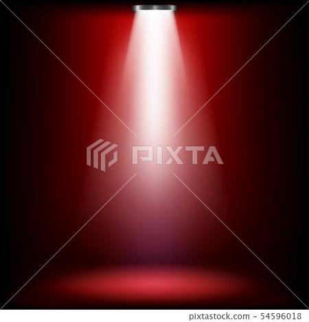 Studio lights for awards ceremony with red light. 54596018