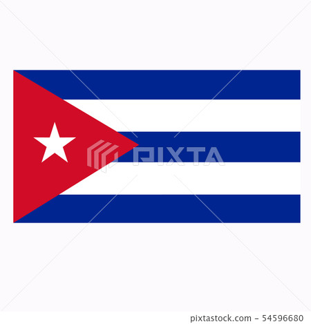 Flag of Cuba. Illustration 54596680