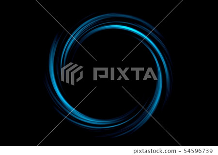 Abstract black hole with light blue circle on Abstract black hole with light blue circle on 54596739