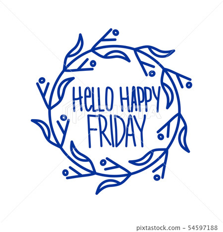 Vector hand lettering set of the days of the week Vector hand lettering set of the days of the week 54597188