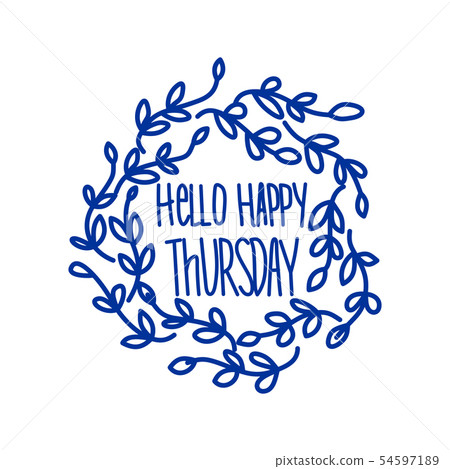 Vector hand lettering set of the days of the week 54597189