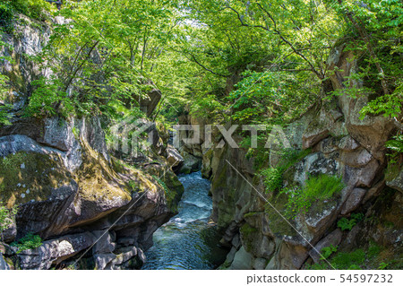 A power spot with heart rocks at Akiho Onsen in Miyagi Prefecture "Rishikyo" 54597232