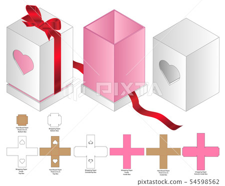 Box packaging die cut template design. 3d mock-up 54598562