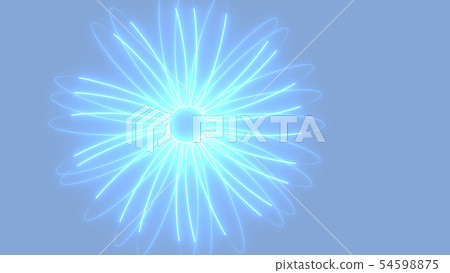 CG laser beam that shines in a ring CG laser beam that shines in a ring 54598875