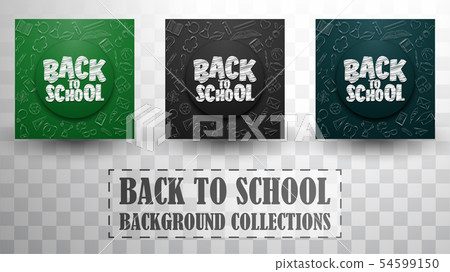 Back to school doodles in chalkboard background Back to school doodles in chalkboard background 54599150