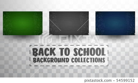 Back to school doodles in chalkboard background Back to school doodles in chalkboard background 54599152