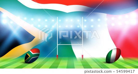 Rugby south africa italy flag Rugby south africa italy flag 54599417