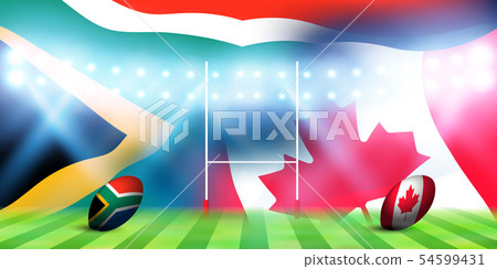 Rugby south africa canada flag 54599431