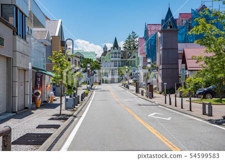 山梨縣北斗市清里站前的城鎮景觀 54599583
