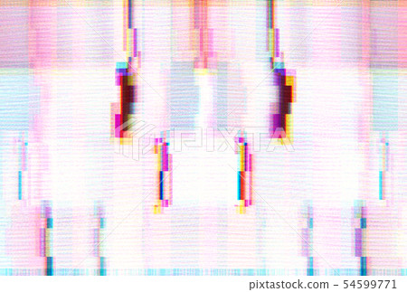 Abstract background with glitch scanlines tv style 54599771