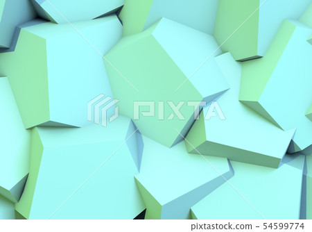 Abstract background with 3d shapes and vibrant colors 54599774