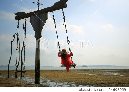 旅行，海灘，海上旅行，務安 54602069