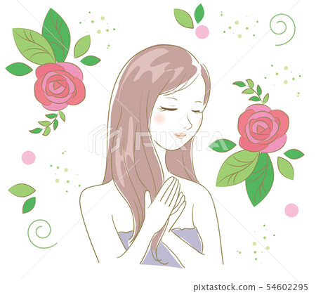 有機玫瑰護髮女性 有機玫瑰護髮女性 54602295